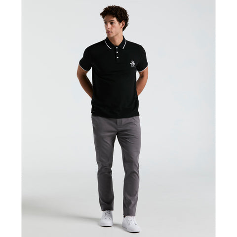 Cotton Pique Mega Pete Polo (True Black) 