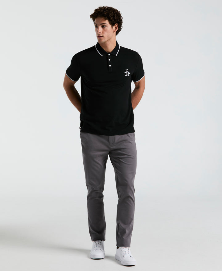 Mega Pete Pique Polo (True Black) 