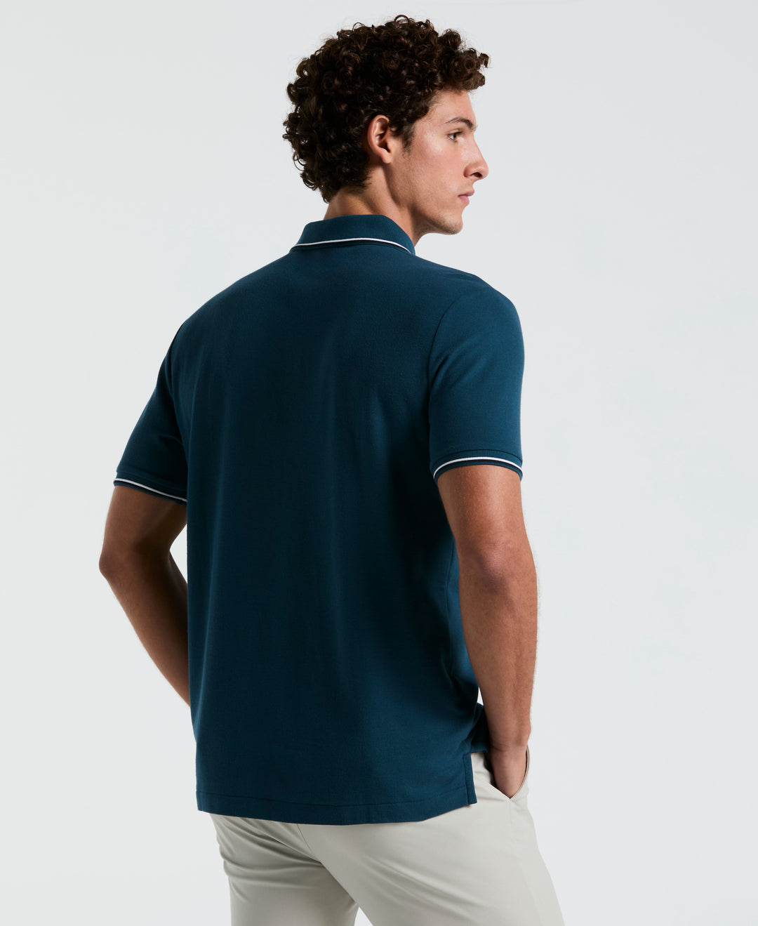 Cotton Pique Mega Pete Polo (Blue Wing Teal) 