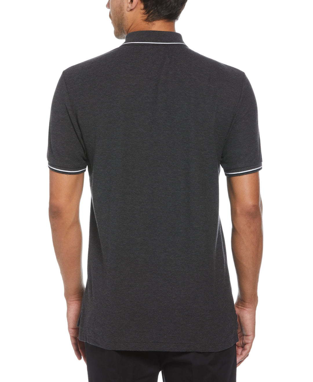 Mega Pete Pique Polo (Dk Charcoal Heather) 