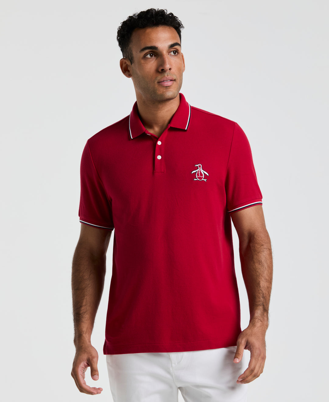 Cotton Pique Mega Pete Polo (Red) 