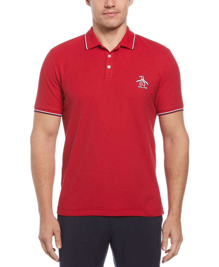 Mega Pete Pique Polo (Red) 