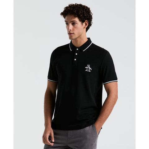 Cotton Pique Mega Pete Polo (True Black) 