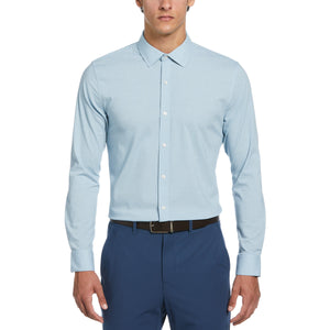Mélange Floral Dress Shirt  (Aqua) 