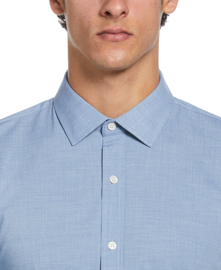 Mélange Floral Dress Shirt  (Light Blue) 
