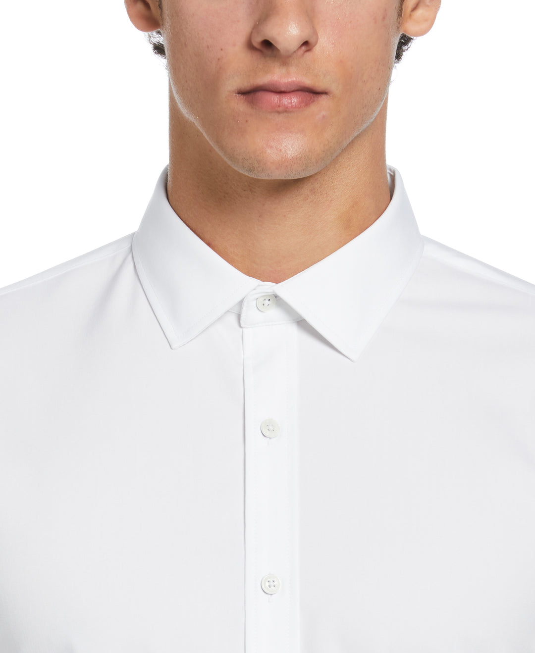 Mélange with Floral Dress Shirt  (White) 
