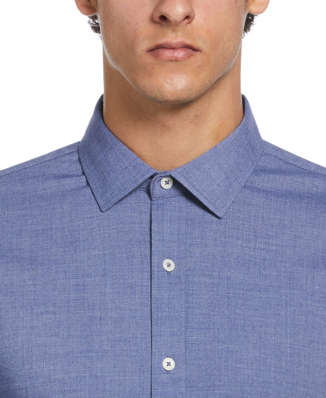Mélange Floral Dress Shirt  (Indigo Navy) 