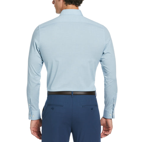 Mélange Floral Dress Shirt  (Aqua) 