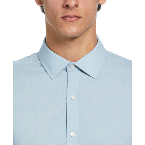 Mélange Floral Dress Shirt  (Aqua) 
