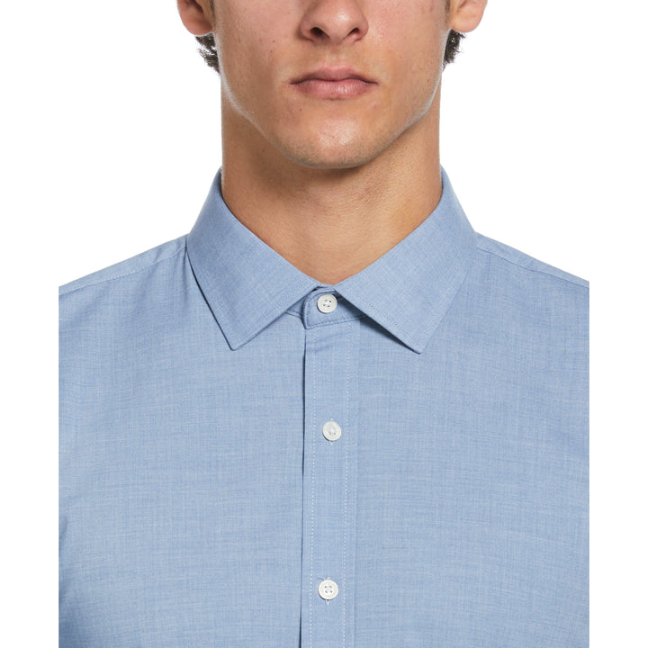 Mélange Floral Dress Shirt  (Light Blue) 