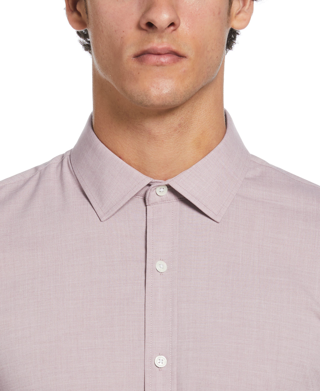 Mélange with Floral Dress Shirt  (Pink) 