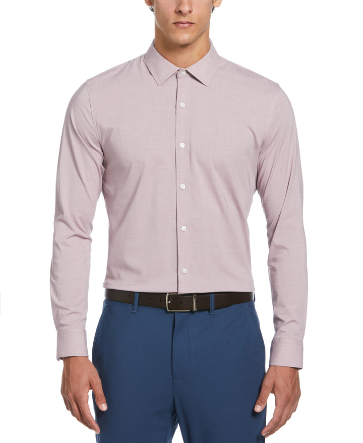 Mélange with Floral Dress Shirt  (Pink) 