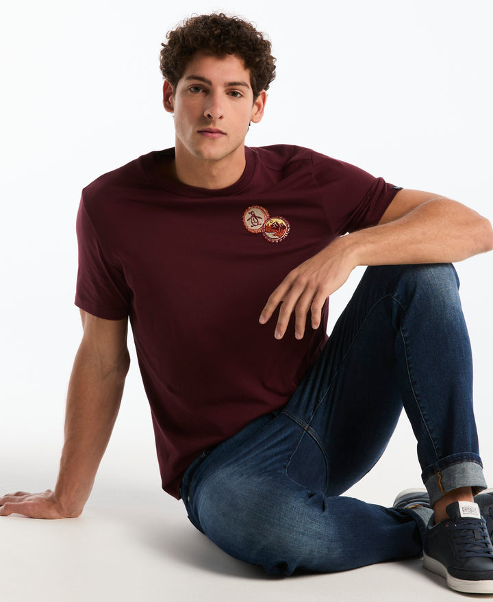 Men's Cotton Bottle Cap Graphic Tee (Port Royale) 