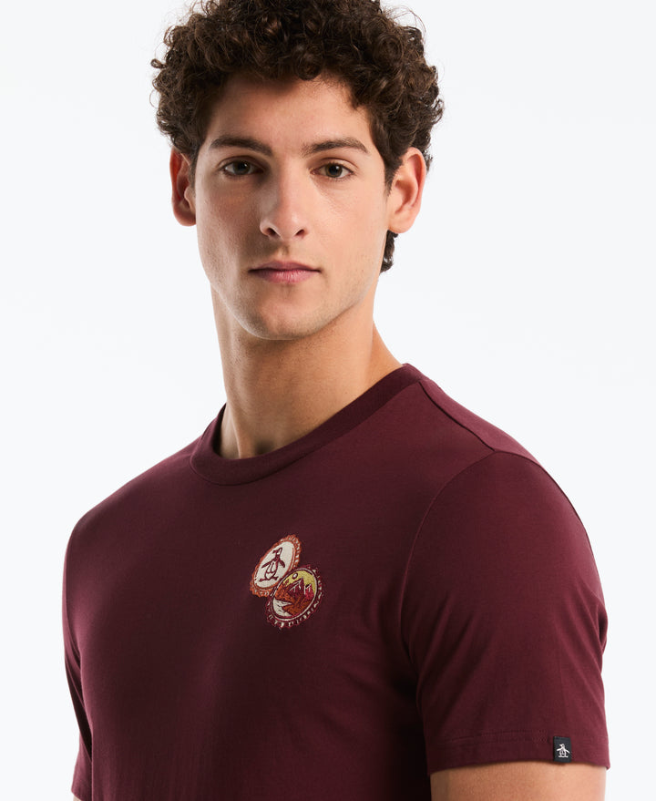 Men's Cotton Bottle Cap Graphic Tee (Port Royale) 