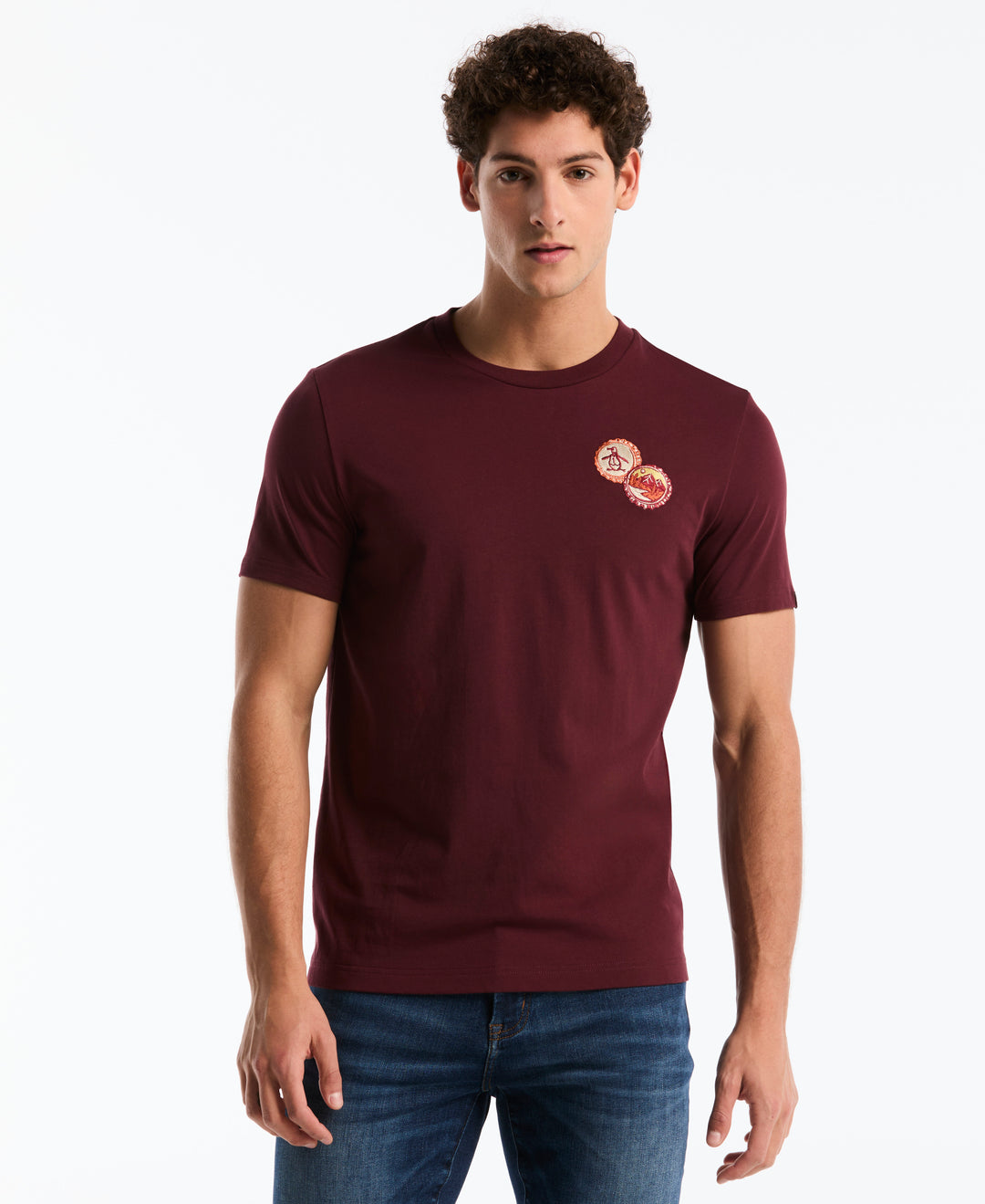 Men's Cotton Bottle Cap Graphic Tee (Port Royale) 