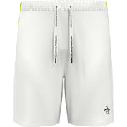 Men's Performance Mixed Media Tennis Shorts (Bright White) 