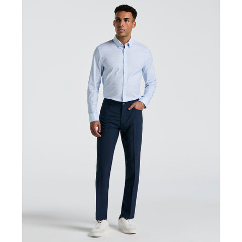 Micro Flower Fields Print Dress Shirt (Blue Dust) 
