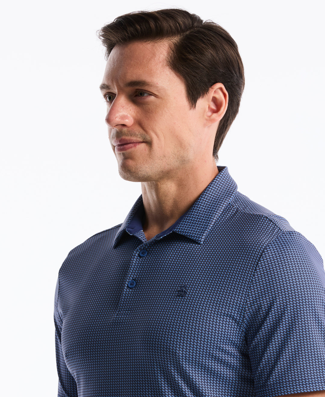 Micro Geo Golf Polo-Golf Polos-Original Penguin