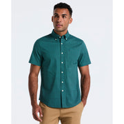 Cotton Stretch Micro Geo Print Shirt (Bayou) 