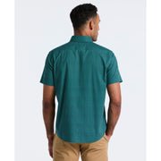 Cotton Stretch Micro Geo Print Shirt (Bayou) 