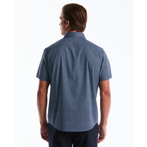Micro Geo Print Cotton Shirt-Shirts-Original Penguin