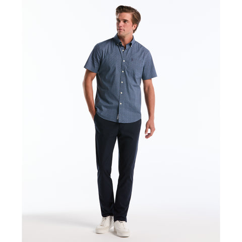 Micro Geo Print Cotton Shirt-Shirts-Original Penguin