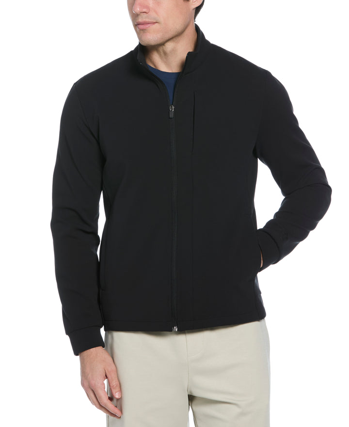 Micro Texture Full Zip Jacket (Caviar) 