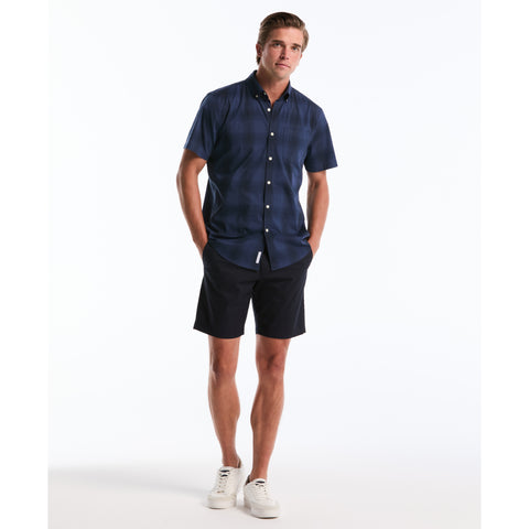 Micro Twill Slim Fit Short-Shorts-Dark Sapphire-28-Original Penguin