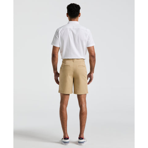 8" Stretch Twill Chino Short (Travertine) 