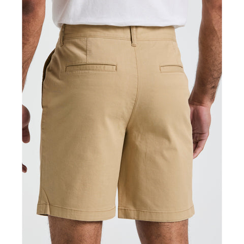 8" Stretch Twill Chino Short (Travertine) 