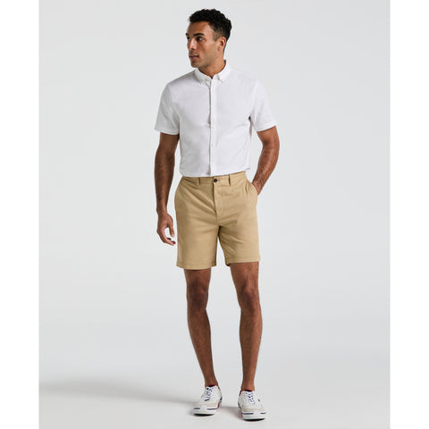 8" Stretch Twill Chino Short (Travertine) 