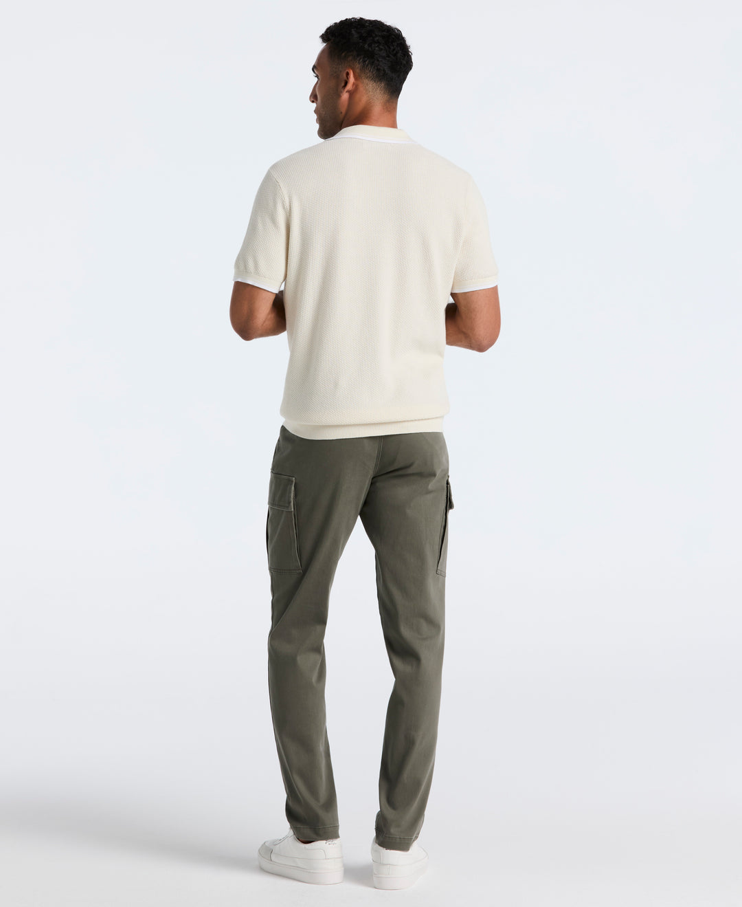 Microsanded Drawstring Cargo Pant (Olive) 
