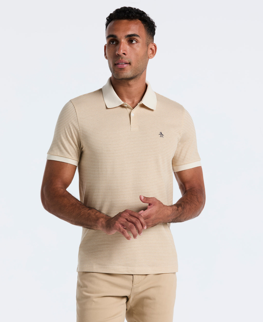 Mini Geo Print Polo (Birch) 