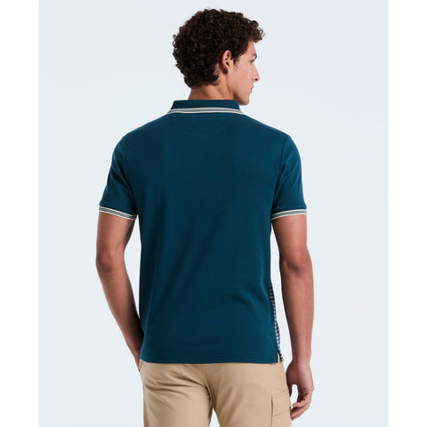 Cotton Mini Jacquard Polo (Reflecting Pond) 