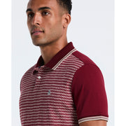 Cotton Mini Jacquard Polo (Cabernet) 