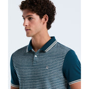 Cotton Mini Jacquard Polo (Reflecting Pond) 