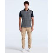 Cotton Mini Jacquard Polo (Dark Sapphire) 