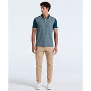 Cotton Mini Jacquard Polo (Reflecting Pond) 