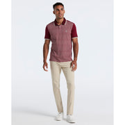 Cotton Mini Jacquard Polo (Cabernet) 