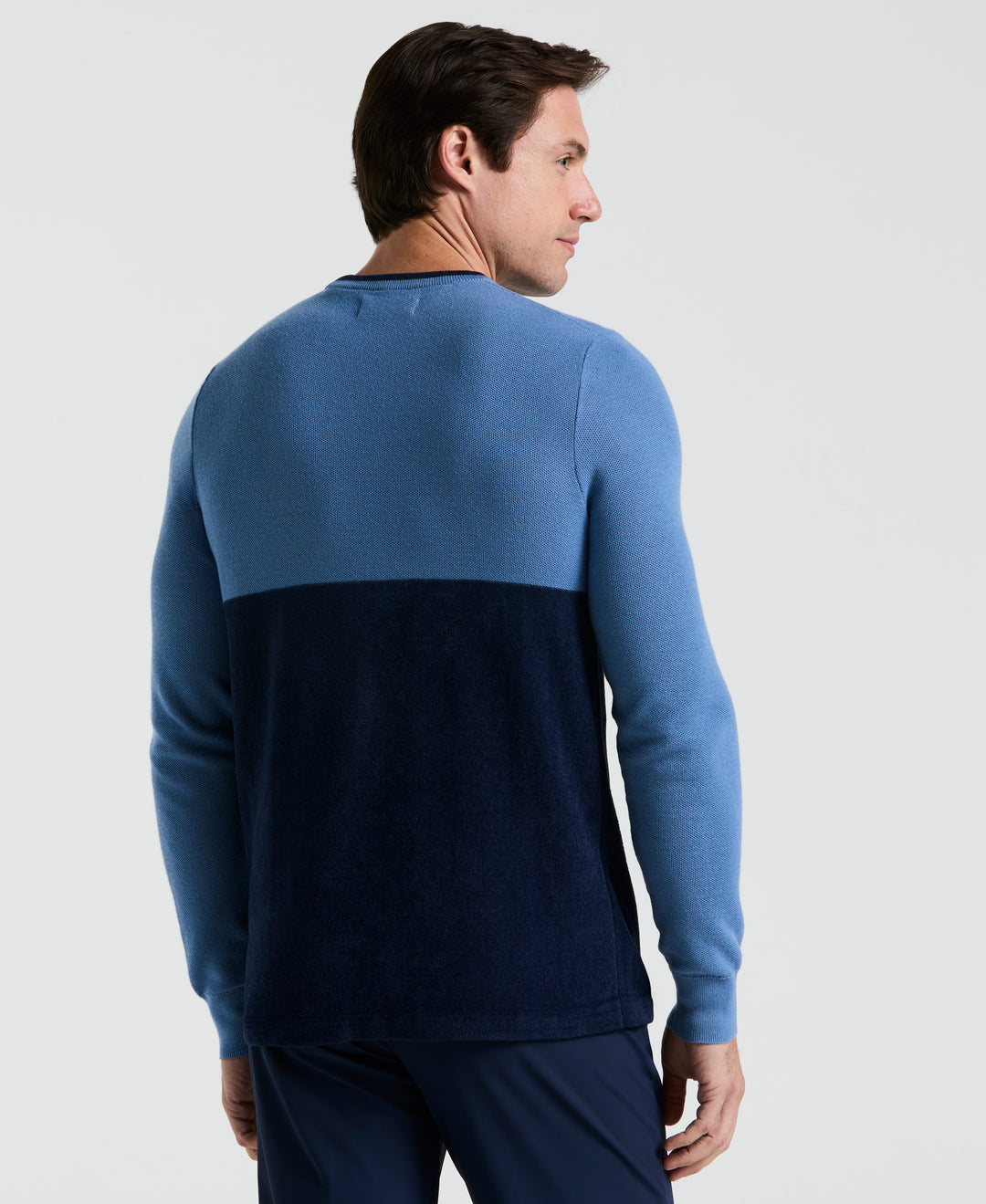 Mixed Media Golf Sweater  (Quiet Harbor) 
