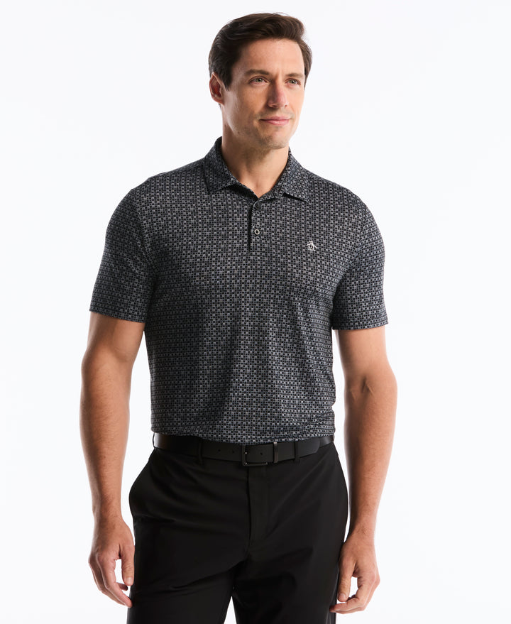 Mod Gingham Golf Polo-Golf Polos-Caviar-XS-Original Penguin