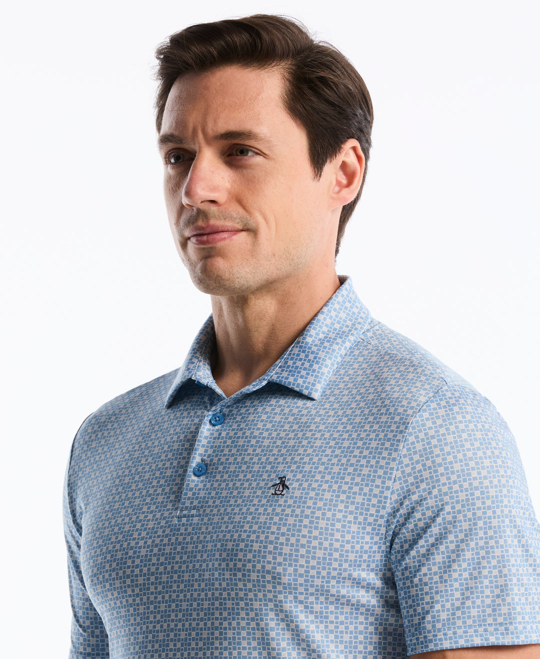 Mod Gingham Golf Polo-Golf Polos-Original Penguin