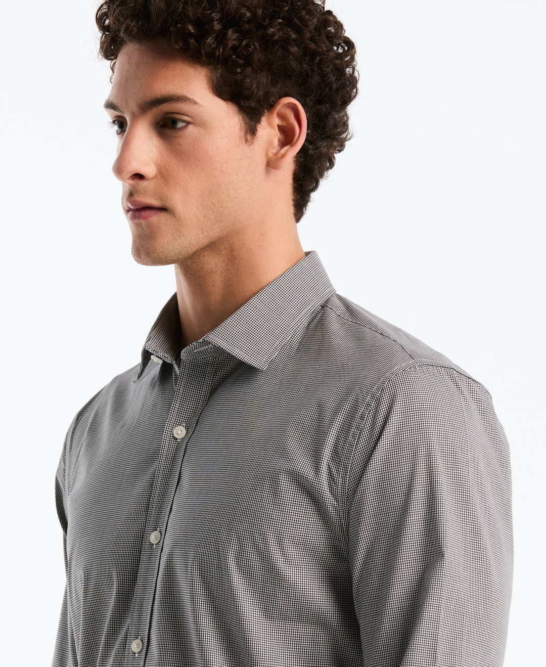 Modern Gingham Print Shirt-Dress Shirts-Original Penguin