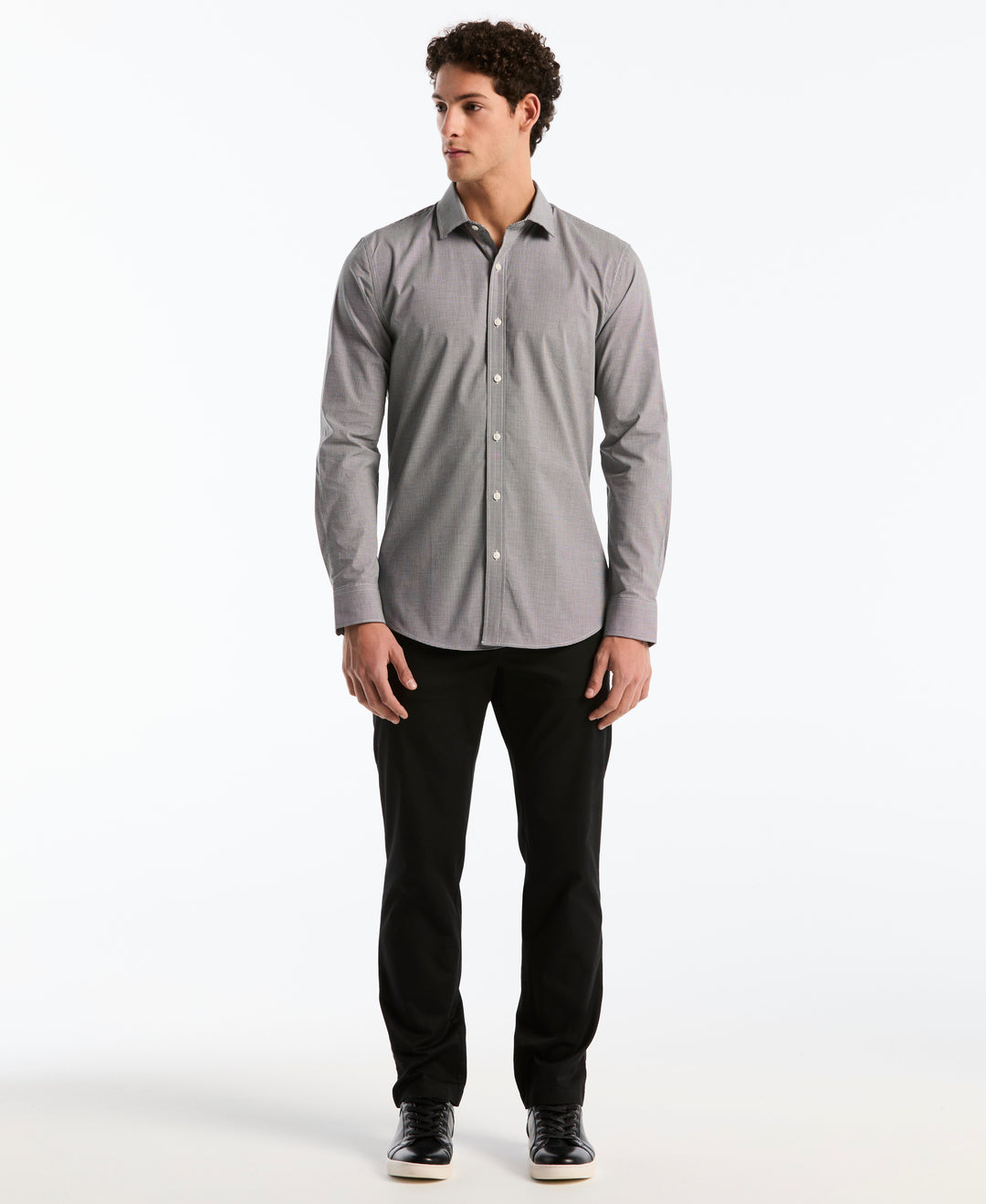 Modern Gingham Print Shirt-Dress Shirts-Original Penguin