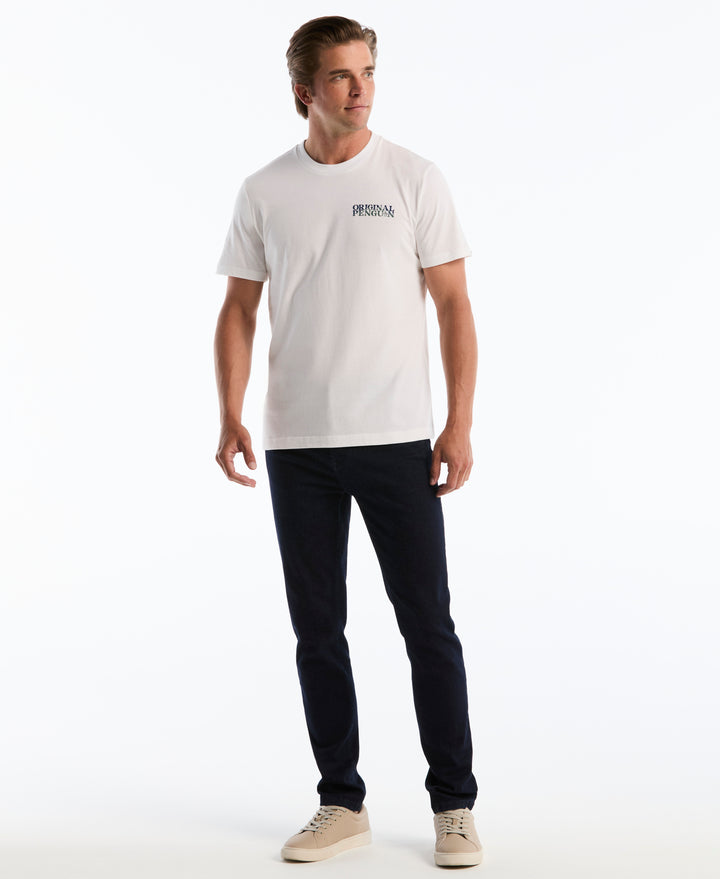 Cotton Mountain Scene Graphic Tee (Bright White) 