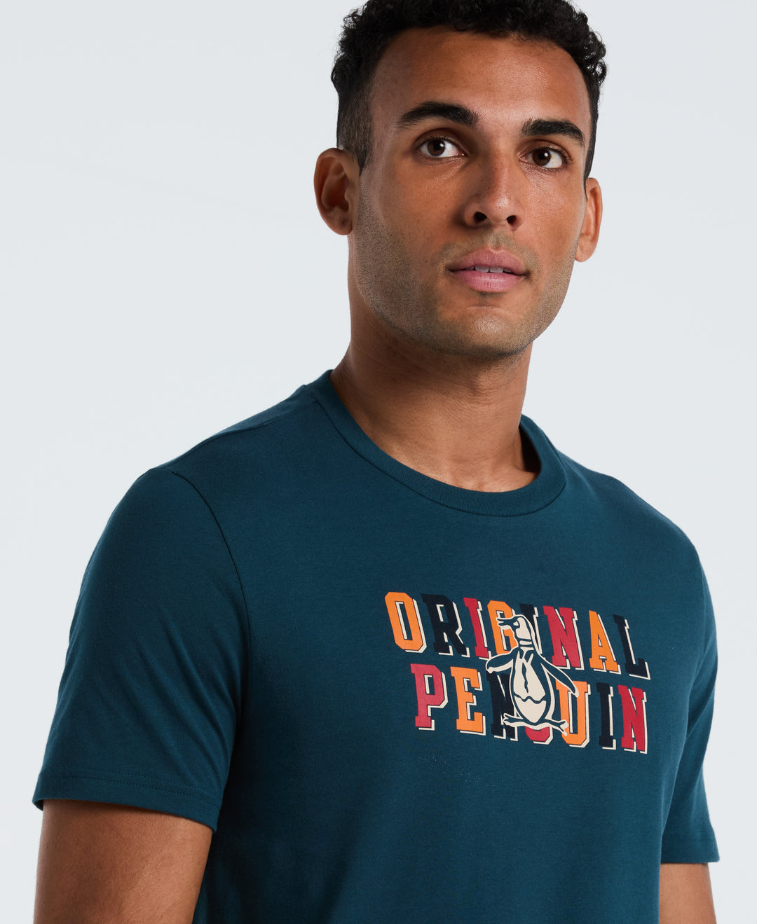 Multi Color Graphic Logo Tee (Reflecting Pond) 