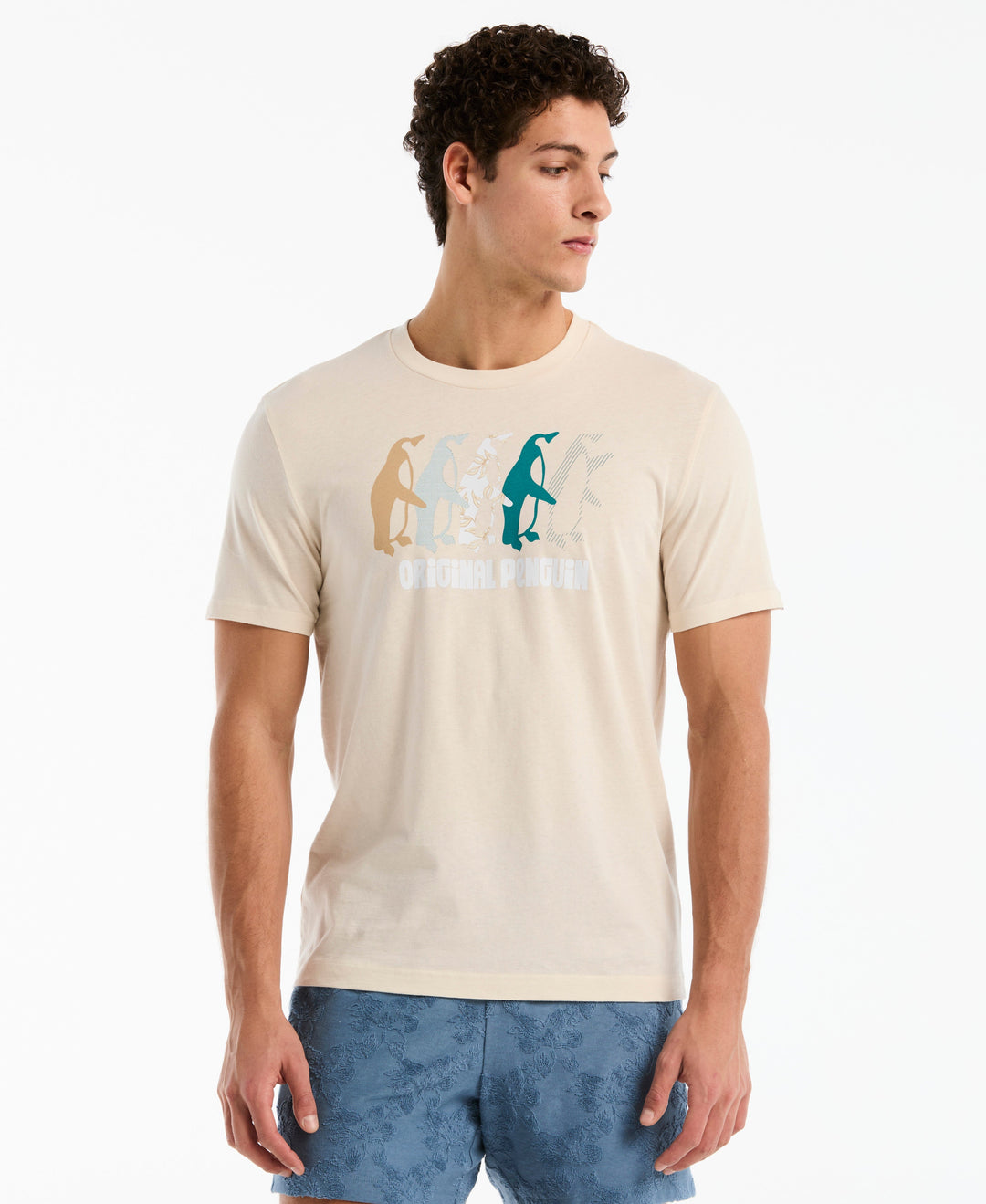 Multi Penguin Graphic Tee-Tees-Birch-XS-Original Penguin