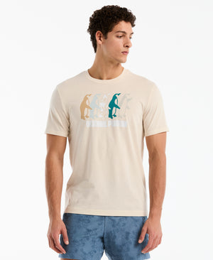 Multi Penguin Graphic Tee (Birch) 