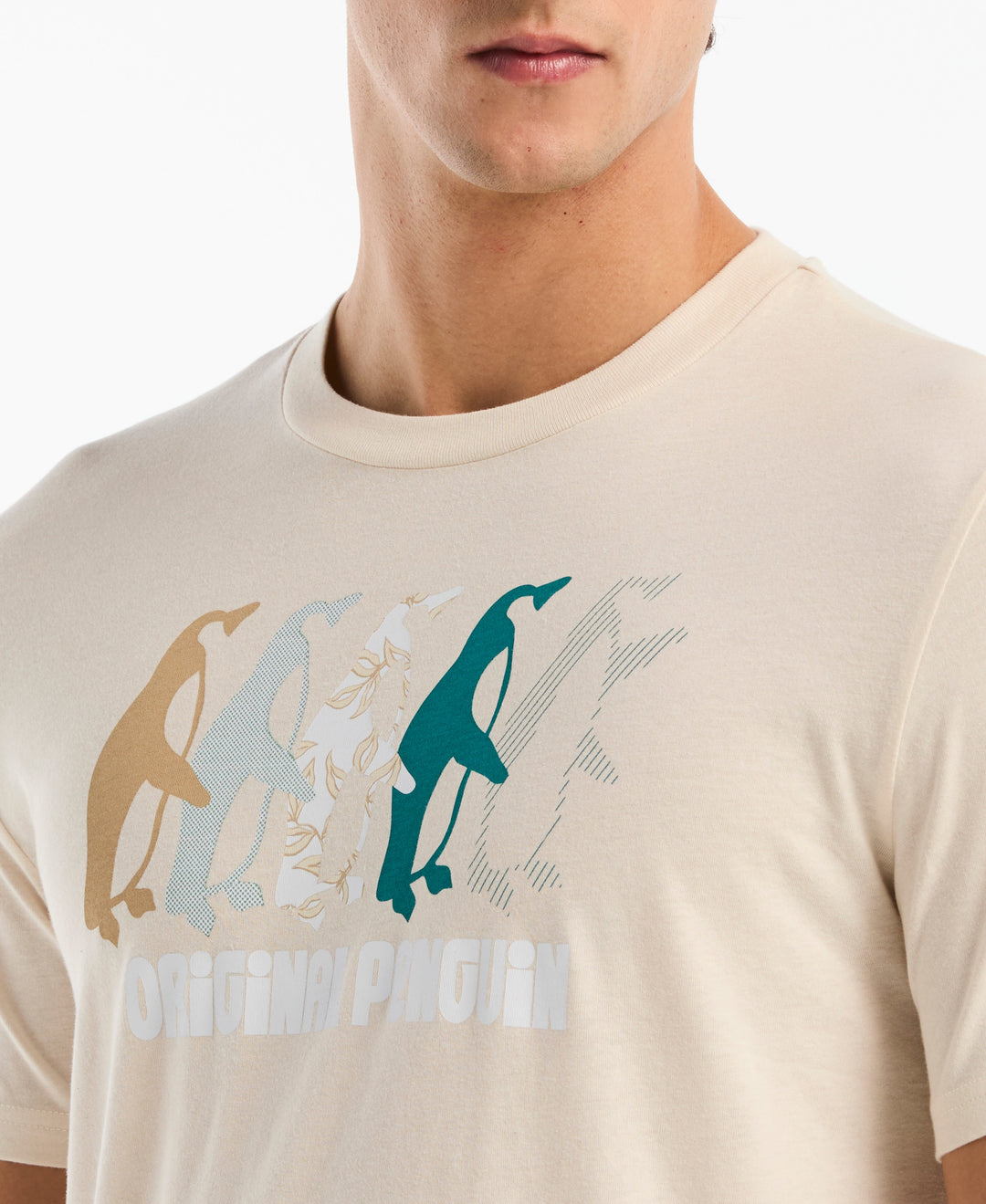 Multi Penguin Graphic Tee (Birch) 