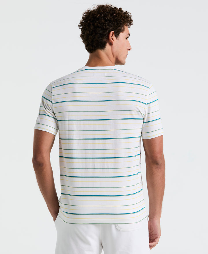 Jersey Multi Stripe Tee (Bright White) 